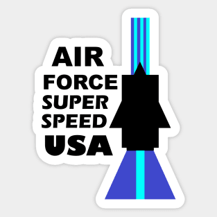 Air Force Super Speed USA Sticker